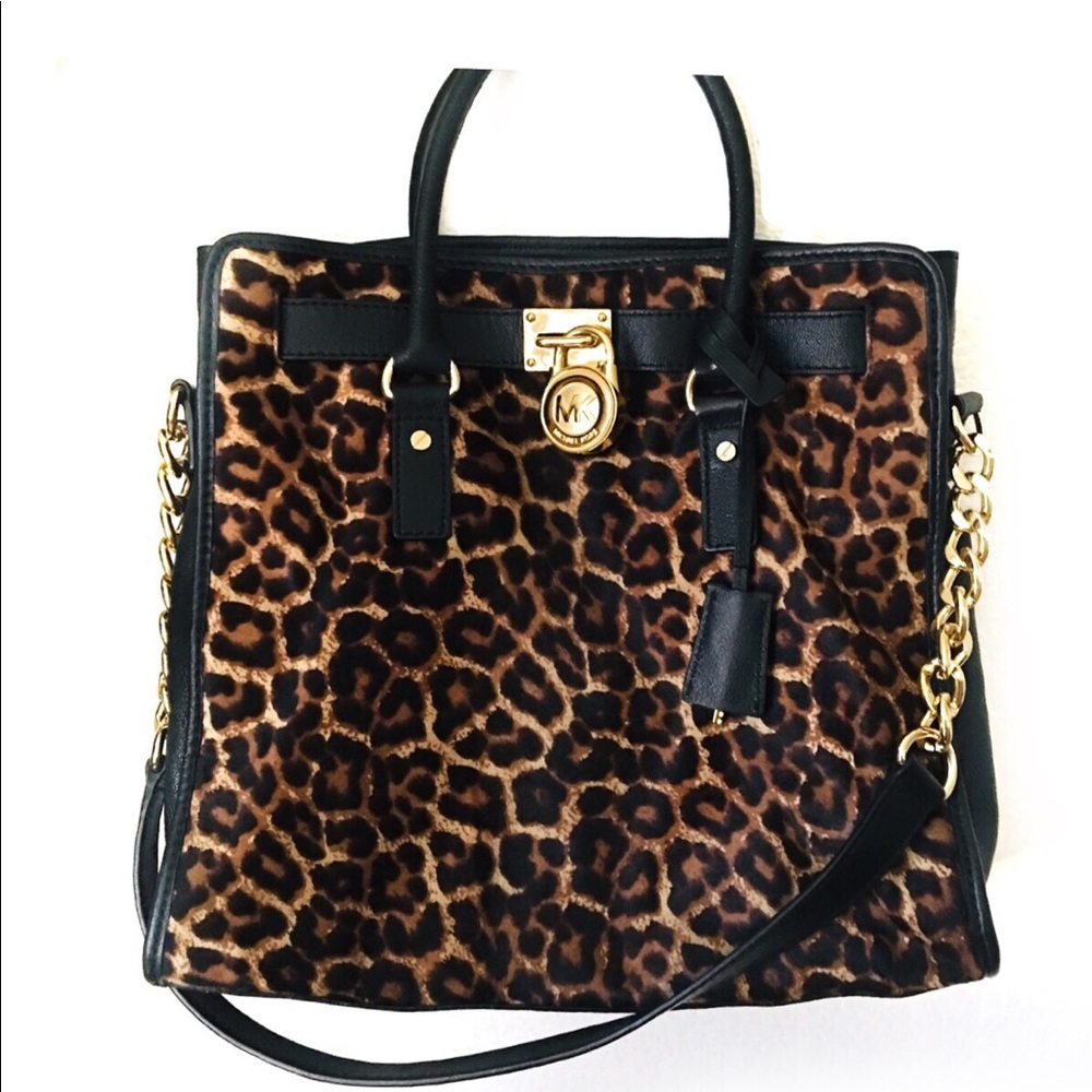 Micheal Kors| Hamilton Cheetah Satchel